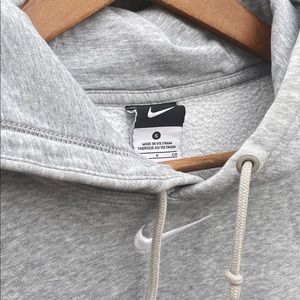 Nike Y2K Center Swoosh Heather Grey / White Regular Size S
